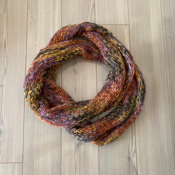 Vintage Multicolour Knit Infinity Scarf - Picture 1 of 4